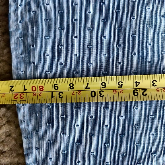 Original Penguin Slub Textured Button Down Shirt Men XL Deep Water Blue NWT. - Picture 5 of 9